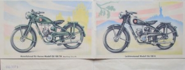 Goericke Motorbikes Goe 98 - 150 Modelprogram 1952 Motorbikebrochure (7260)